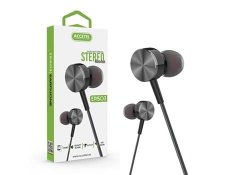 Auriculares Con Cable (In-Ear) ACCETEL Ep1503 (Negro)