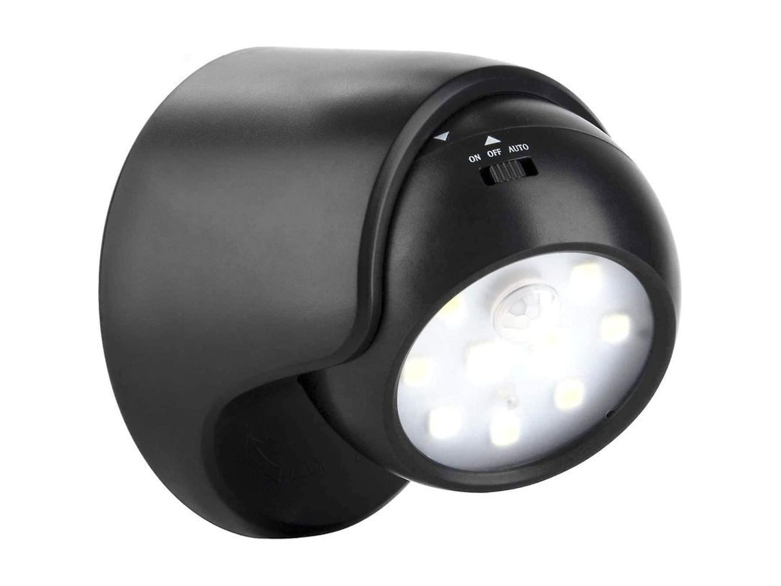 Aplique De Pared Exterior Con Sensor De Movimiento 2025, 1000 Lúmenes Led, Funciona Con Pilas, 360 Grados.