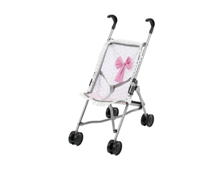 Accesorios REIG Silla para Muñecas Rosa Lunar Paraguas Blanco (Edad Mínima Recomendada: 3 años)