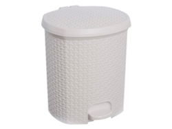 Cubo Basura KEEEPER 21L con Tapa Blanco Nórdico