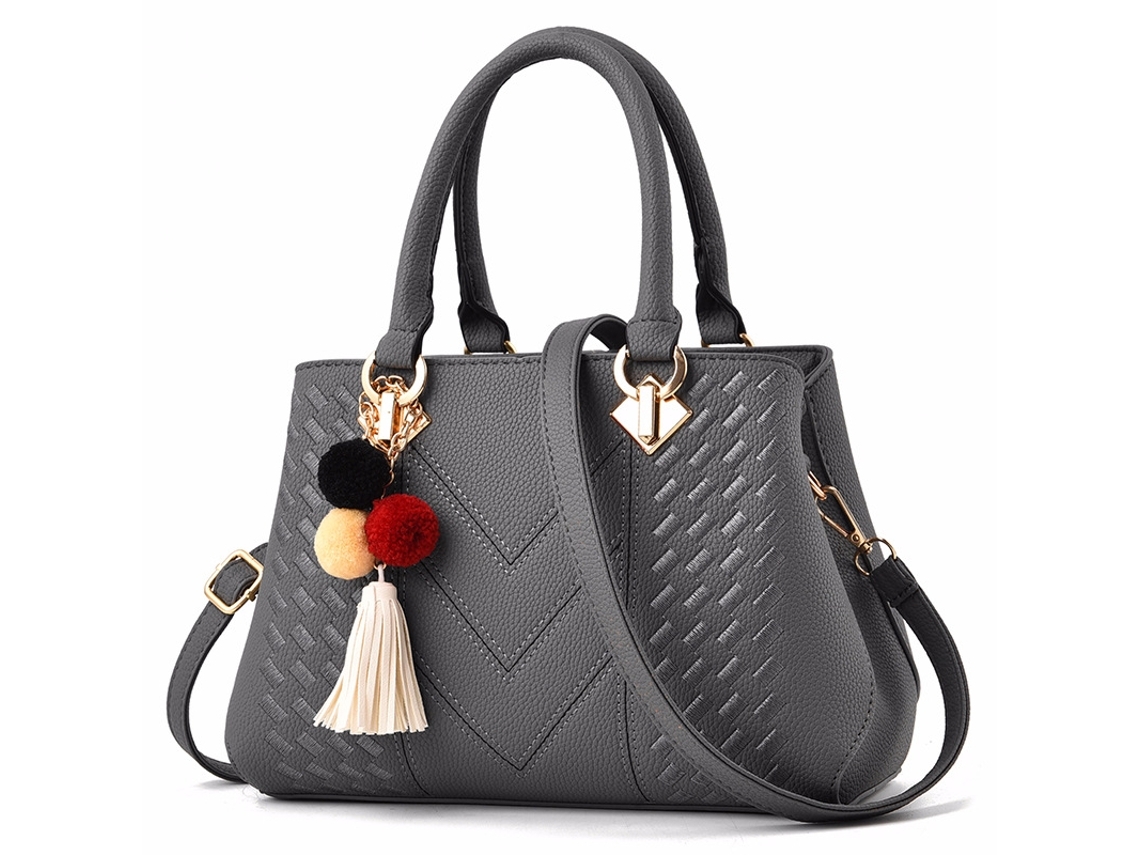 Mochila de piel para mujer - Color gris*