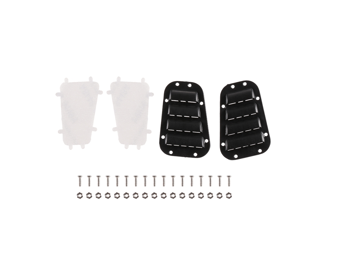 El Kit Incluye Cubierta De Parrilla, Bisagras, Manijas De Puerta Y Espejo Retrovisor Para El Coche Teledirigido Traxxas Trx-4 A Escala 1/10.