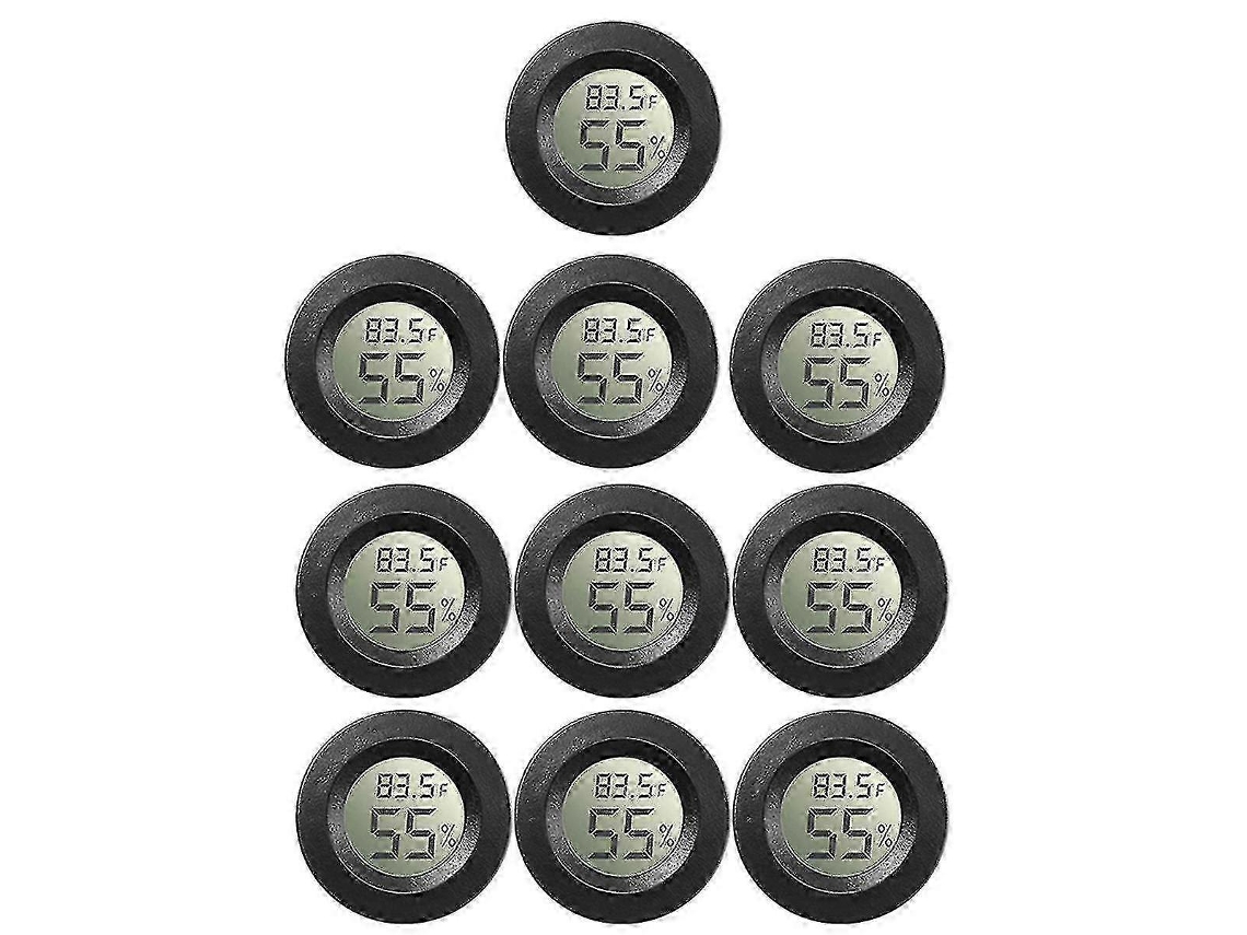 Termómetro digital para reptiles (paquete de 10) Mini higrómetro con monitor LCD Nostalgia88