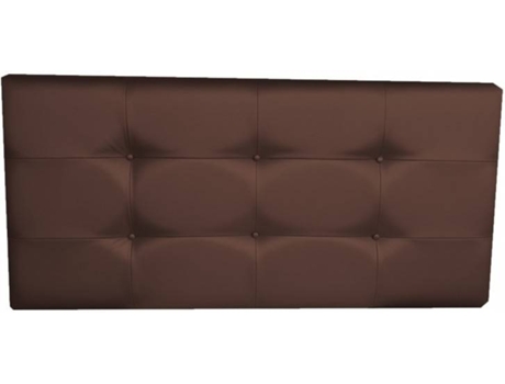 Cabecero DECORQUALITY Texas Botones (Marrón - Polipiel - 105 x 70 cm)