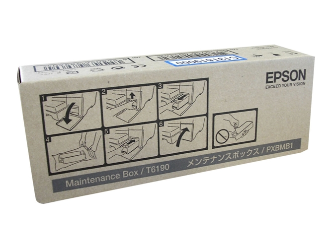 Cartucho de tinta original EPSON, T6190, Caja de mantenimiento, C13T619000