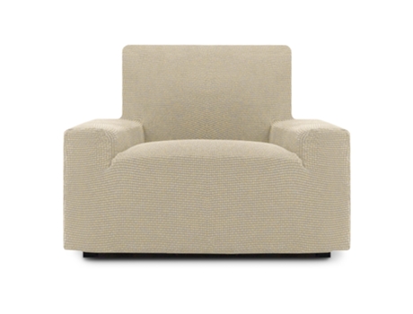 TIENDA EURASIA - Funda de Sofa Niagara, Poliéster y Algodón, Beige, 1 Plaza