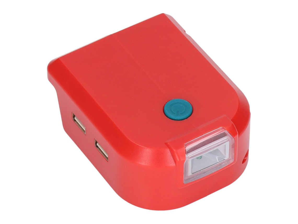 Adaptador convertidor de batería Cargador USB LED