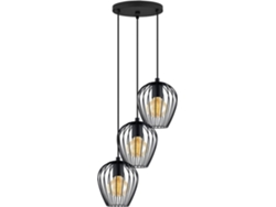 CAND. TETO EGLO 3-380 NEWTOWN PRETO