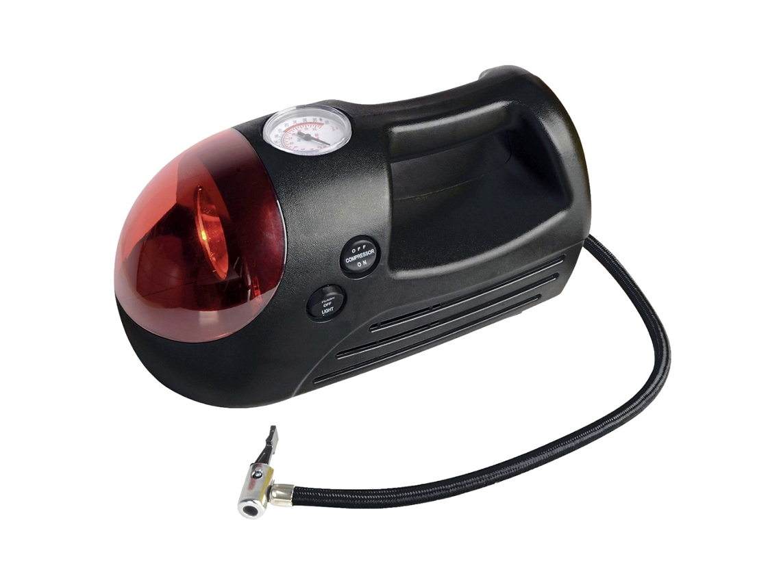 Lams mini compresor para coche con luz 12v 17bar+3 boquilla 097t