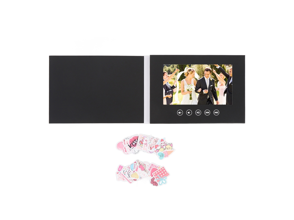 Tarjeta De Saludo Video Electrónica Com Tela Lcd Personalizável Para Aniversário