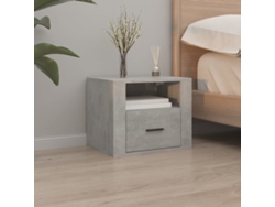 Mesita de Noche de Pared 50X36X40 Cm Gris Cemento