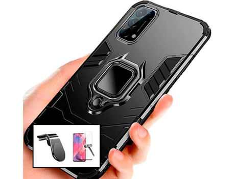 Carcasa, Protector y Soporte para Auto Oppo Find X3 Lite PHONECARE Military Defender Negro