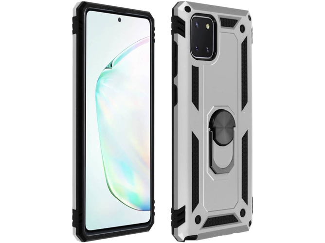 Carcasa Samsung Galaxy Note 10 Lite AVIZAR Anillo Plateado