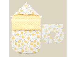 Saco de dormir para cochecito de bebé, cálido saco de dormir de invierno para evitar sobresaltos, con doble cremallera (fruta 88 x 46 cm)