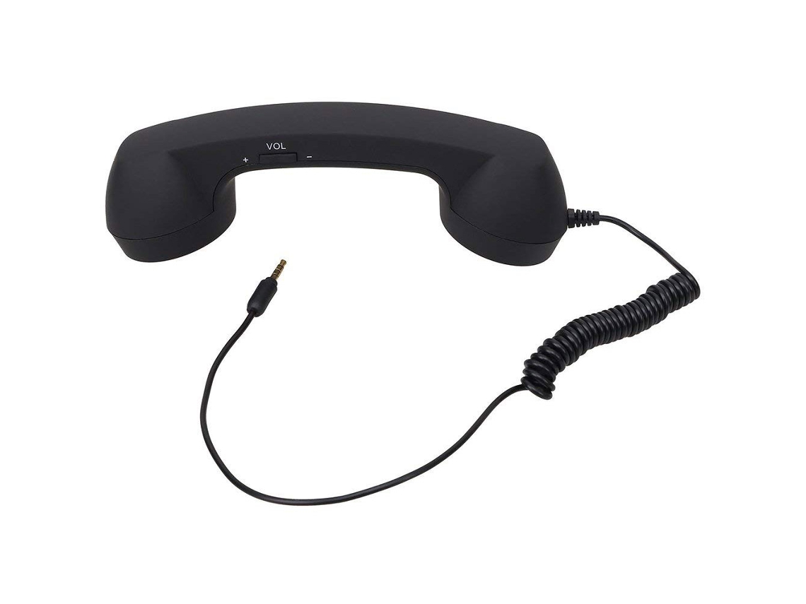Auriculares Telefónicos Clásicos Retro De 3.5mm Micrófono Mini Receptor De Llamadas Para Smartphone
