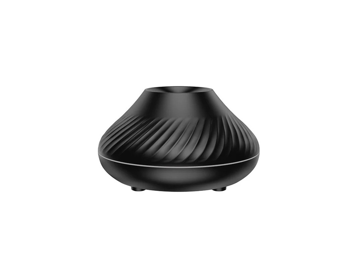 Máquina de aromaterapia con simulación de llama USB a color Yizhood negro