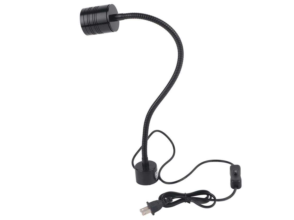 Rebe-luz De Trabajo Led De Cuello De Ganso 5w Con Base Magnética Redonda Para Cnc