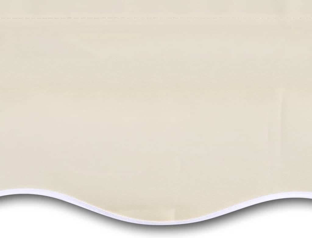 Toldo Vidaxl Lona beige sin moldura 6x3m parte superior del crema marco no