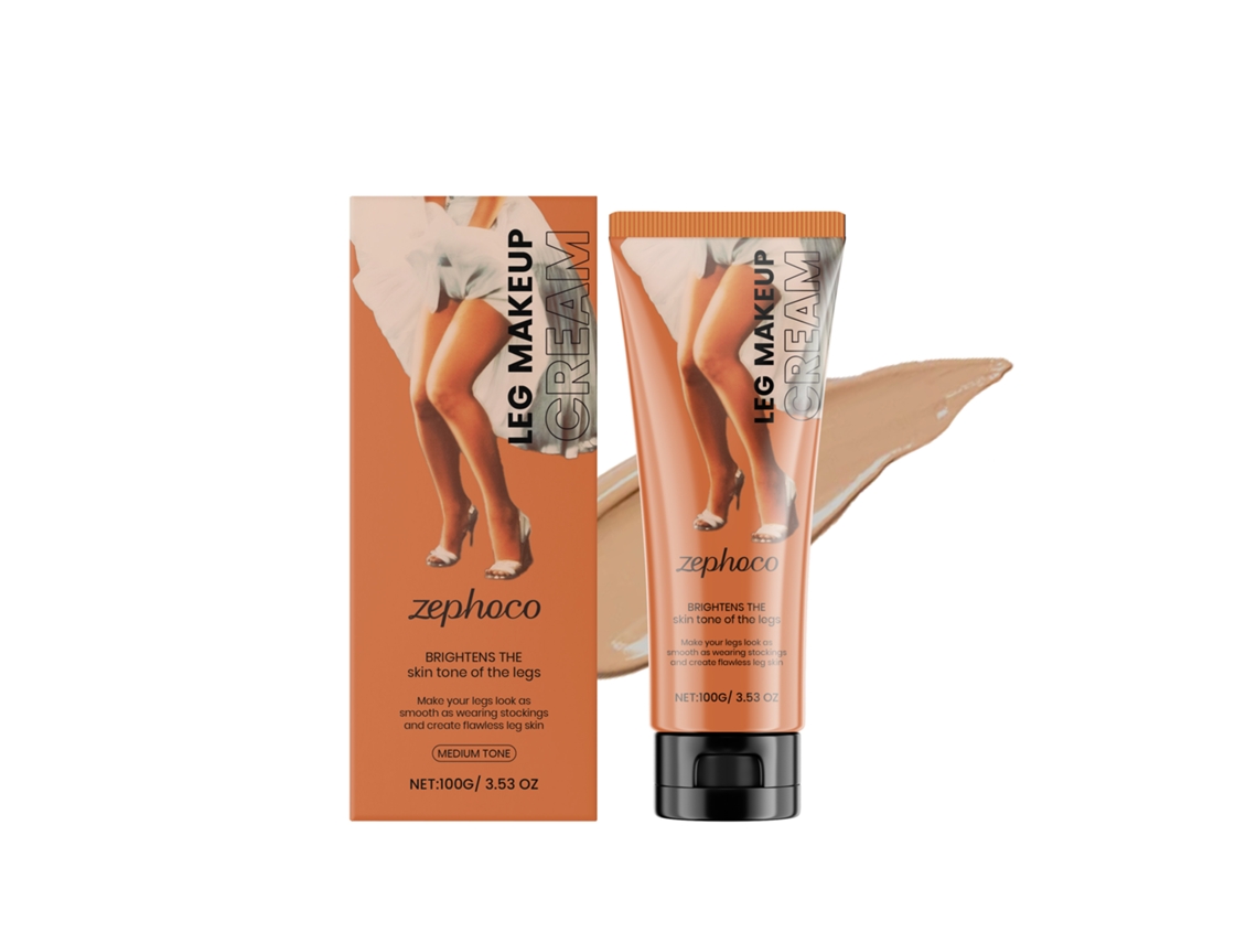 Base de maquillaje correctora e iluminadora para piernas, tono de piel medio