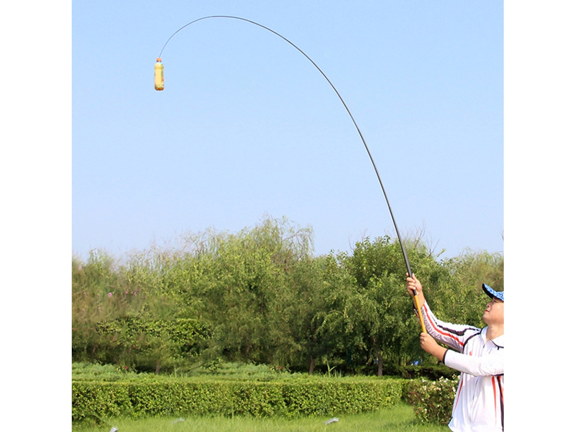 Caña De Pescar Telescópica Ultraligera De Fibra De Carbono Portátil Para Pesca En Ríos Y Arroyos