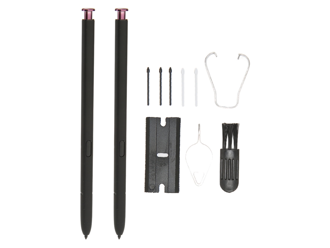 Kit De Caneta Estilo Com 2 Canetas E 5 Pontes Para Samsung Galaxy S22 S22 Ultra 5g Roxo