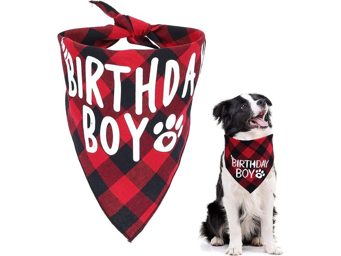 2026-pañuelo Para Cumpleaños De Perro, Bandana Triangular De Cuadros Para Perros Cachorros Niños Pequeños Medianos Fiesta Mascotas