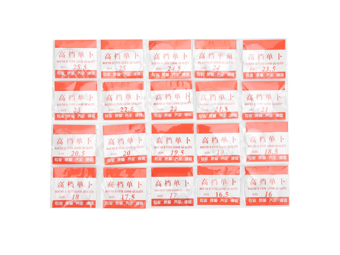 20 Lentes De Cristal Mineral Para Reloj, Superficie Convexa, Tapa De Copa, Medidas De 16 A 25,5 Mm.