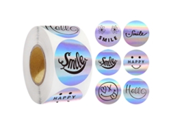 (estilo 2) 500 Etiquetas Láser/rollo, 2,5 Cm/1,0 Pulgada