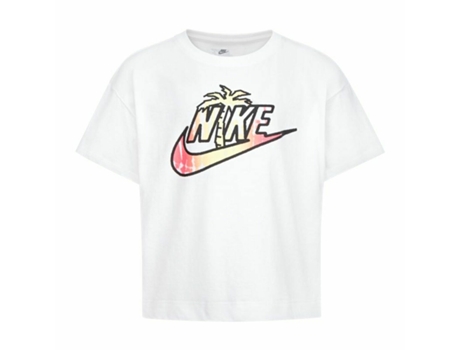 Camiseta de Manga Corta Infantil NIKE Knit Blanco (7 Años - Blanco)