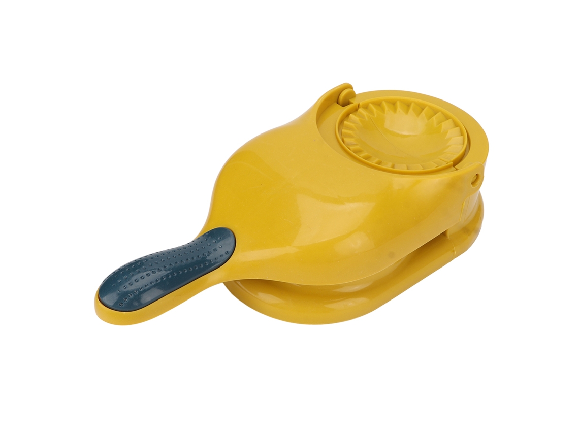 Molde Manual Portátil 2 En 1 Para Hacer Dumplings, Color Amarillo.