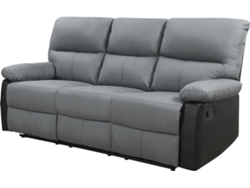 Sofá HABITAT ET JARDIN  Lincoln  3 Plazas Negro (190x92x95 cm - Sintético)