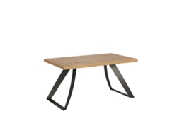 Mesa Extensible 90x160/260 cm Tabira Roble Pelado Patas Antracita Itamoby