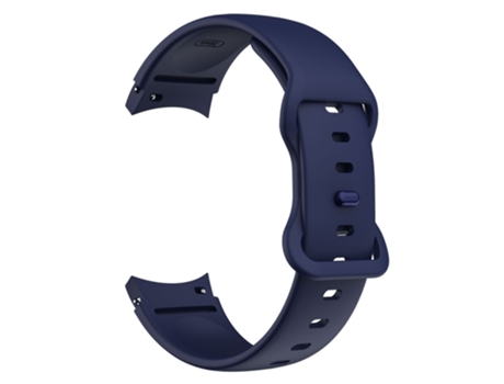 Correa de Silicona con hebilla ajustable para Samsung Galaxy Watch4 Classic 42mm/46mm/Watch4 Active 40mm/44mm - azul medianoche