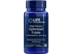 Complemento Alimentar LIFE EXTENSION Folato Otimizado De Alta Potência (30 cápsulas vegetais)