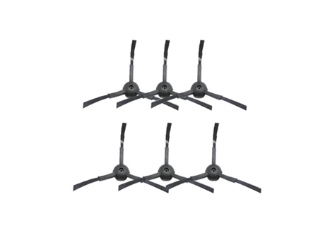 6pcs escova lateral para robô de varredura ecovacs cr120/cen540/x50