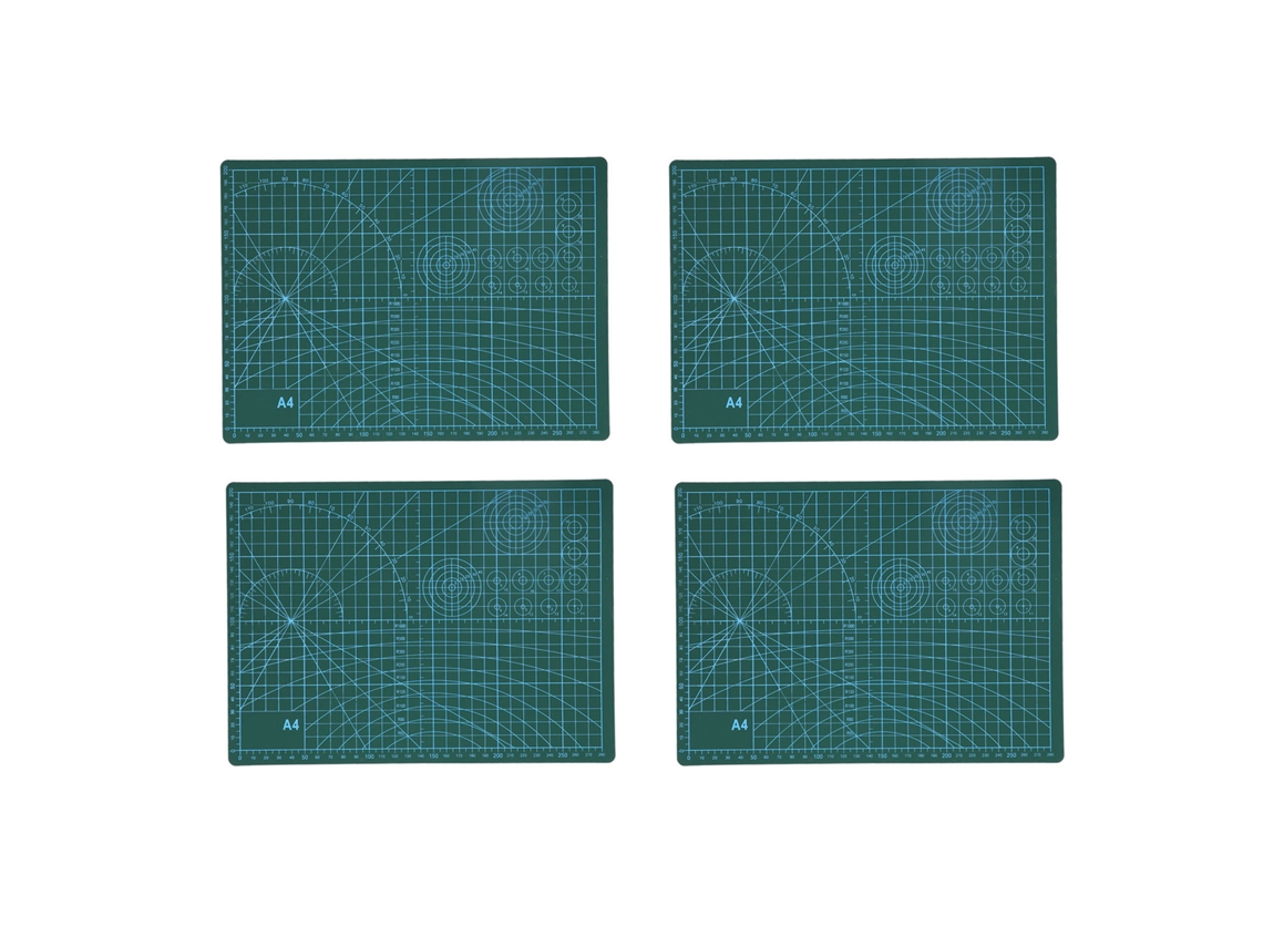 Tablero De Corte De Pvc Autosanador Para Manualidades Diy, Patchwork Y Costura, Cuadriculado A4 (4 Unidades)