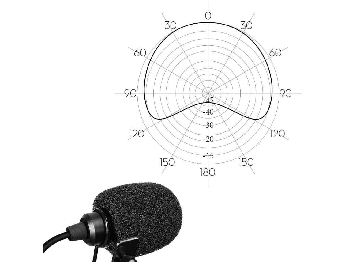 2026-micrófono Lavalier Comica De Clip Cardioide Con Conexión Xlr Y Alimentación Fantasma