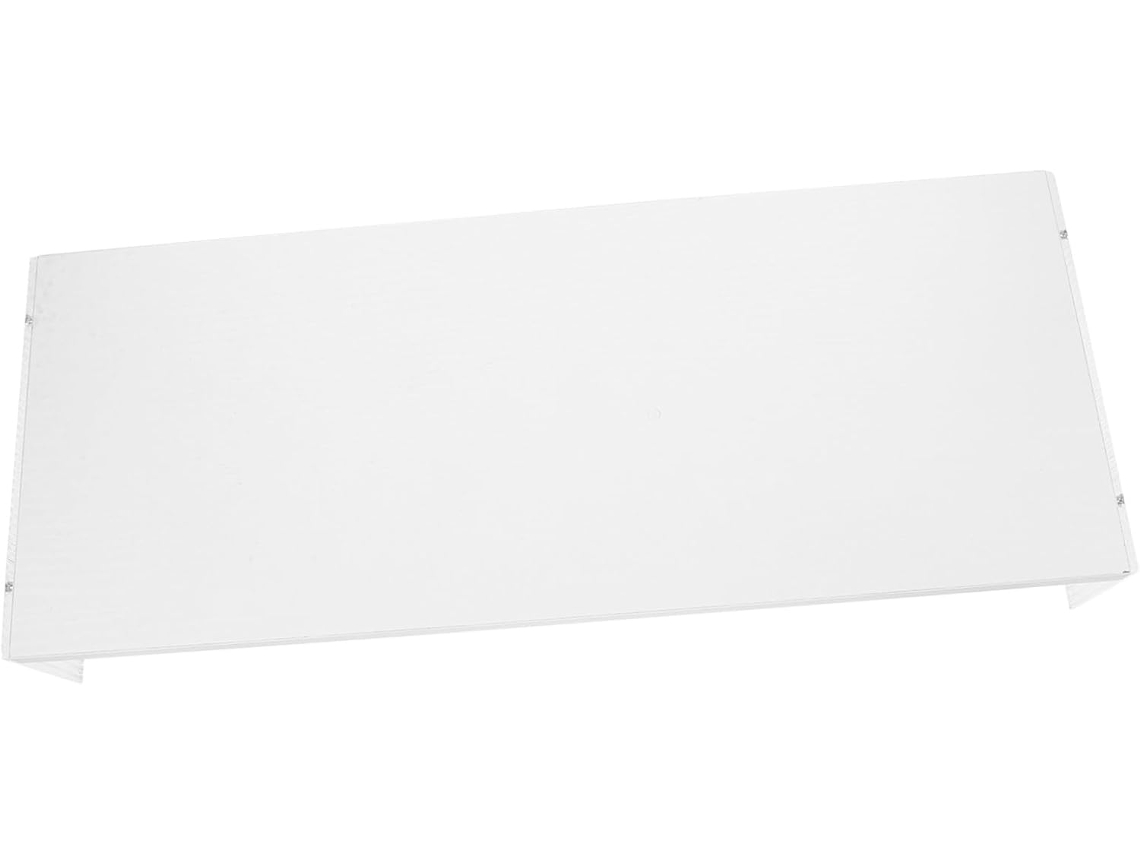 Toddmomy Support Écran Pc Portable Rehausseur Bureau Ergonomique Acrylique Blanc Pies Stables