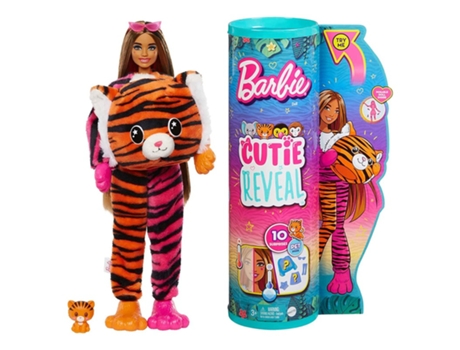 BARBIE Cutie Reveal Serie Amigos de La Jungla Tigre