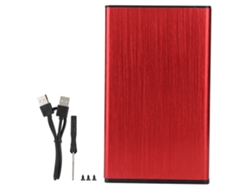 Caja Para Disco Duro Móvil (interfaz Usb2.0, Interfaz Sata) Caja De Almacenamiento Externa De 2.5 Pulgadas Para Portátiles De Aleación De Aluminio Con Acabado Cepillado