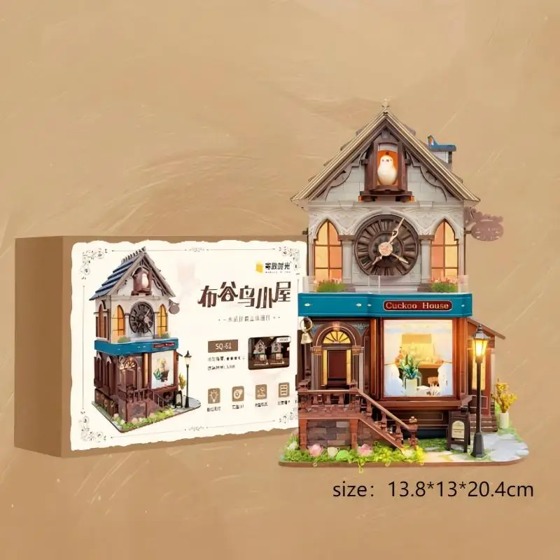 Una Casita Con Reloj De Cuco De Lo Más Original, Una Maqueta De Casa En Miniatura Para Montar Uno Mismo.