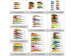 2026rebe-kit De 71 Señuelos Mixtos Para Pesca: Minnow, Crankbaits, Señuelos Duros, Señuelos Artificiales Para Bass, Carpa Y Pesca De Tackle