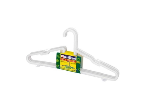 Plastiken set 3 perchas plastico 42 cm 0952nu
