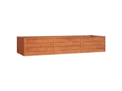 Arriate oxidado VIDAXL de acero corten (240x80x45 cm)
