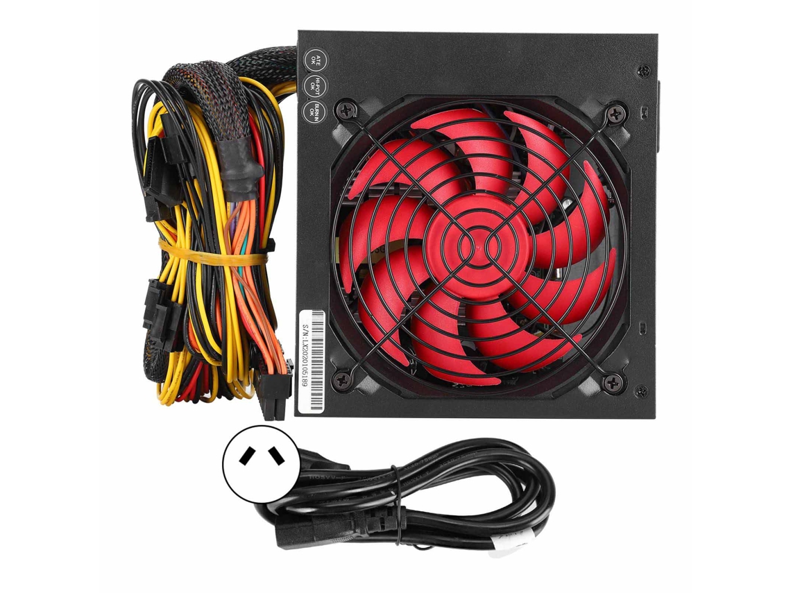 Fuente De Alimentación De Escritorio Atx De 500 W Y 24 Pines Con Ventilador Silencioso Y Control Automático.