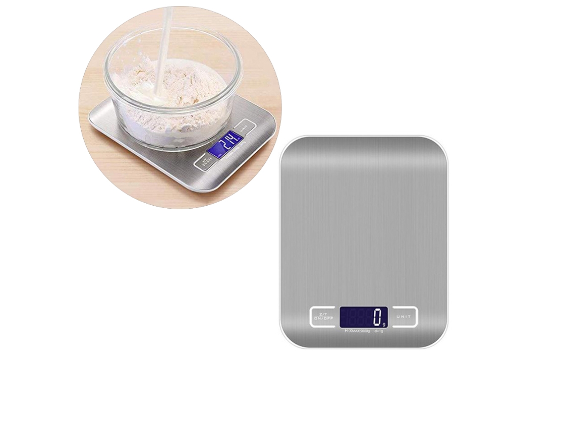Balanza De Cocina Digital Electrónica De Alta Sensibilidad De 5 Kg/1 G Con Pantalla Lcd Y Apagado Automático.