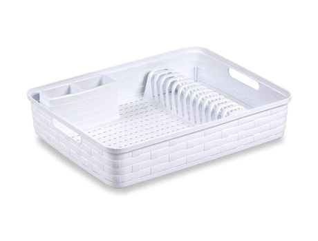 Escurreplatos de Plástico con Bandeja Interior 47 x 37 cm TIENDA EURASIA