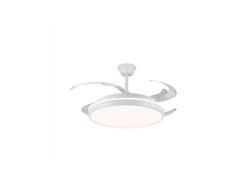 Ventilador Charly L 80w 9000lm Cct Dim LED con aspas retráctiles Cristalrecord