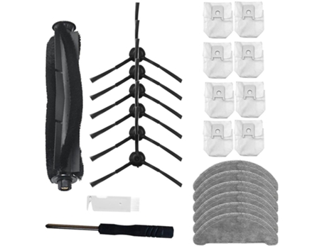Para xiaomi roidmi eve plus aspirador de pó escova lateral saco de pó mop pano