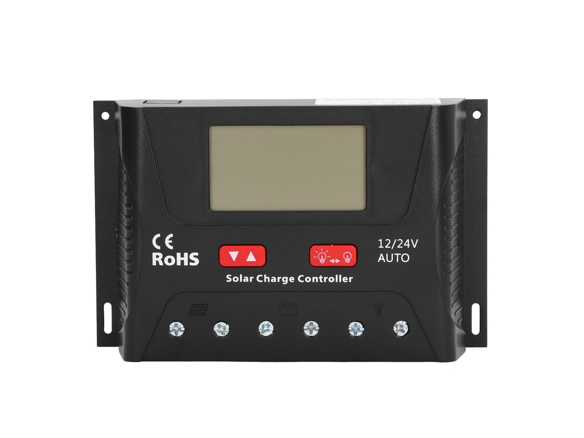 Veloriskku-controlador De Carga E Descarga Solar Pwm De 3 Etapas Com Lcd 40a 12v 24v Regulador De Painel Solar